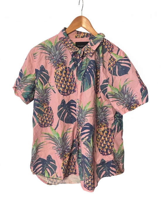 Wildfang Other - Pink Tropical Print Button Down